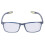 (+150 Blue Frame) Multifokale Blaulichtblockende Lesebrille +2,50 Grau 1