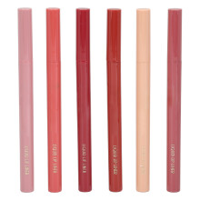 6 Colors Liquid Lip Liner 0.6ml Waterproof Sponge Gourd Head