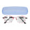 (+250 Red Stripe) Retro-Rund Lesebrille mit Blaulichtfilter +2,50 Rot 1