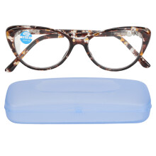 (+100 Black Brown Frame) Progressiv Multifokal Blaulichtfilter Brille +2,00
