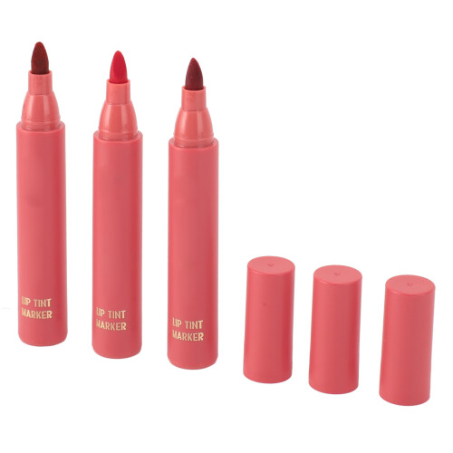 3x Lippenstift-Marker: Matte, wasserfest, Lipliner-Stift 1
