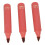 3x Lippenstift-Marker: 0,1oz, wasserfest, matte Farbe 3