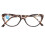 (+100 Black Brown Frame) Progressiv Multifokal Blaulichtfilter Brille +2,00 2