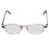 (+150 Red Stripe) Retro-Rund Lesebrille mit Blaulichtfilter +2,50 Rot 5