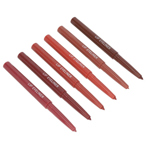 6x Matte Waterproof Rotating Lip Liner Pencil Set 1