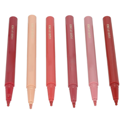 6 Colors Waterproof Liquid Lip Liner Sponge Head 2