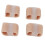 (L) 4pcs Toe Separators Elastic Bunion Correcting Overlapping Toes L 4