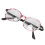 (+150 Red Stripe) Retro-Rund Lesebrille mit Blaulichtfilter +2,50 Rot 4