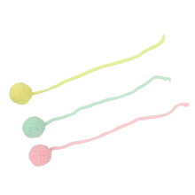 3 Stück Katzen-Plüschbälle – Durchmesser 5 cm PureColor Glocken