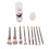 9-teiliges Make-up-Pinselset mit Schwamm 1