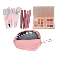 Kit Trucco Donna: Pennelli, Rossetto e Ombretto per Viaggio