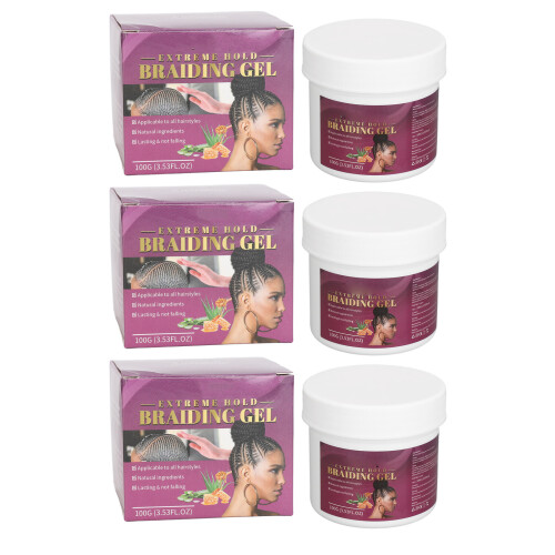 3x100g Dreadlock Hold Gel Styling & Moisturizing