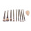 9-teiliges Make-up-Pinselset mit Schwamm 3