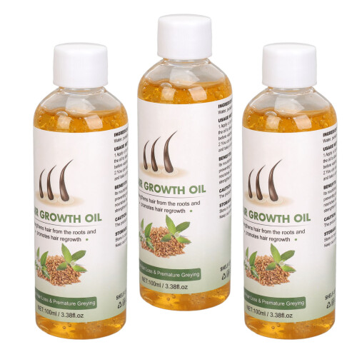 3x Haarwachstumsöl 100ml gegen Spliss, stärkend 2