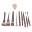9-teiliges Make-up-Pinselset mit Schwamm 5
