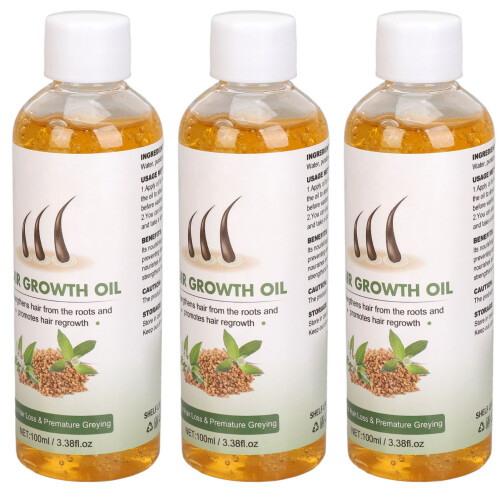 3x Haarwachstumsöl 100ml gegen Spliss, stärkend 1