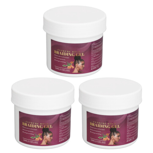 3x100g Dreadlock Hold Gel Styling & Moisturizing 1