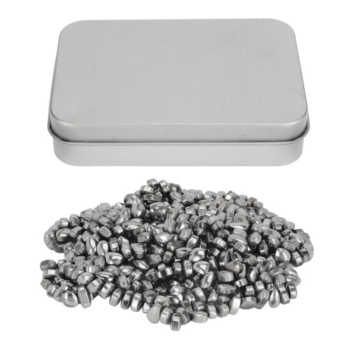 510 Stk Magnetische Ferrit-Steine Silber Klein