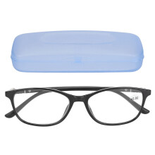 (+200 Black Frame) Leesbril Ouderen Blauwlichtfilter Resin +2.00 Zwart