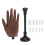 (Left Hand) Mano pratica unghie silicone con base ventosa 1