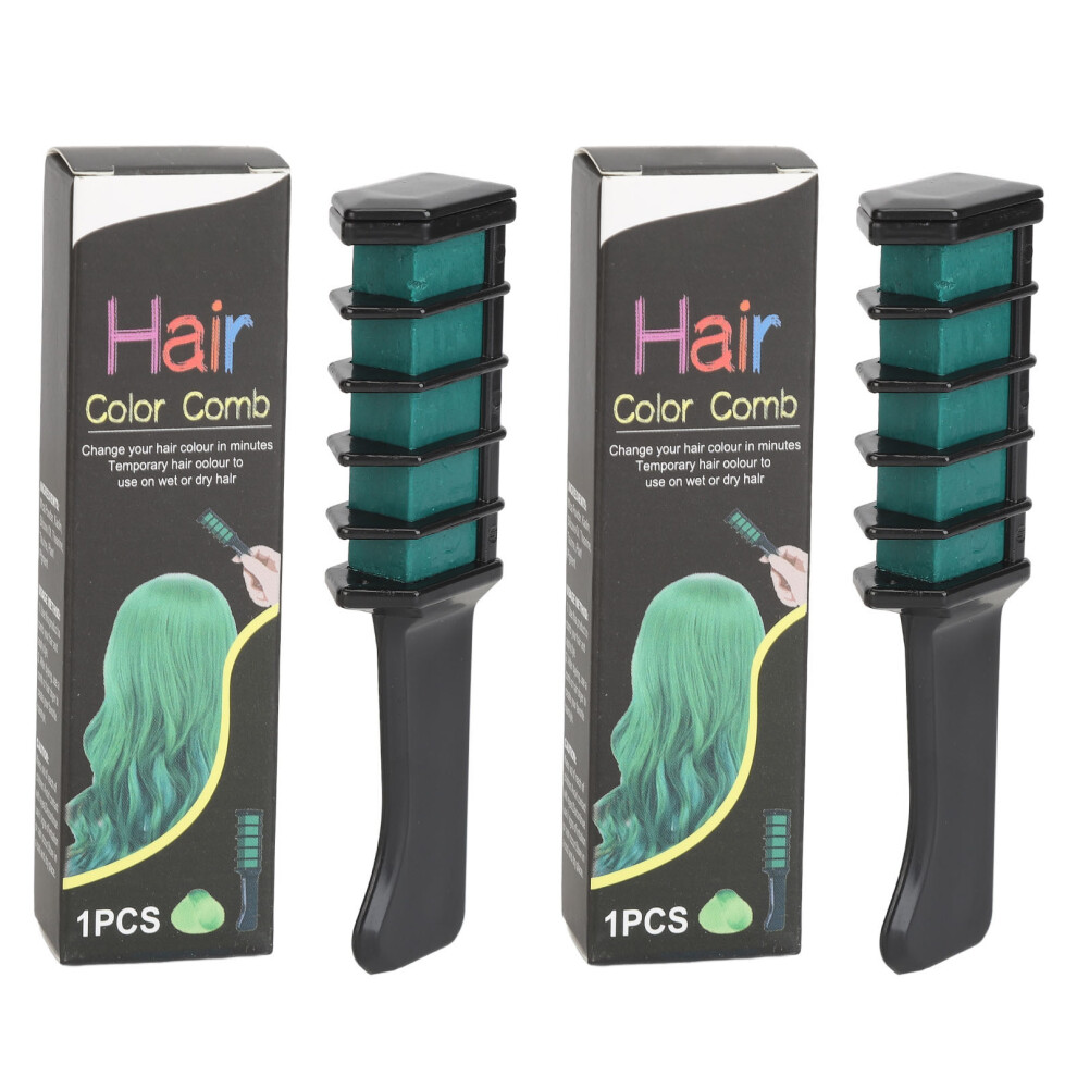 2PCS Temporary Hair Coloring Comb Washable Hair Chalk Kit