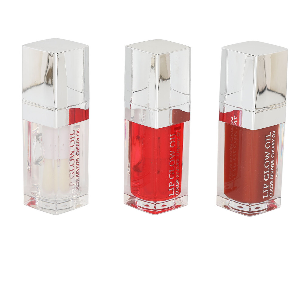 3pcs Plumping Lip Oil Set Long Lasting Hydrating Nourishing Glossy