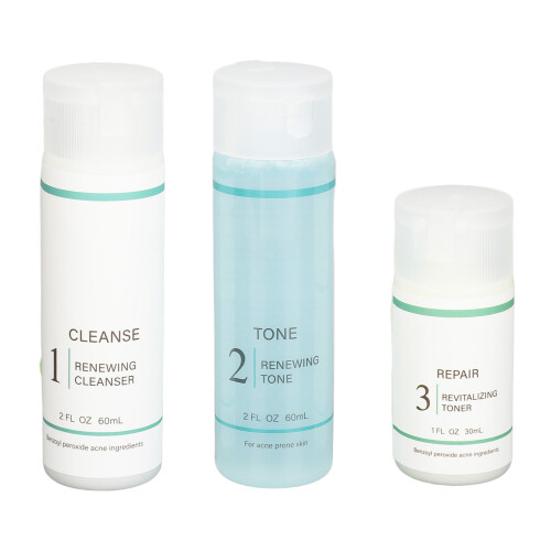 Exfoliërende Toner Acne Set Plantenextract 3st