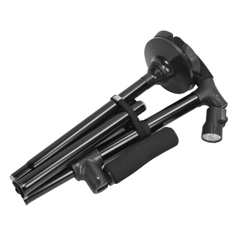 LED Cane Double Handle Folding Elderly Support