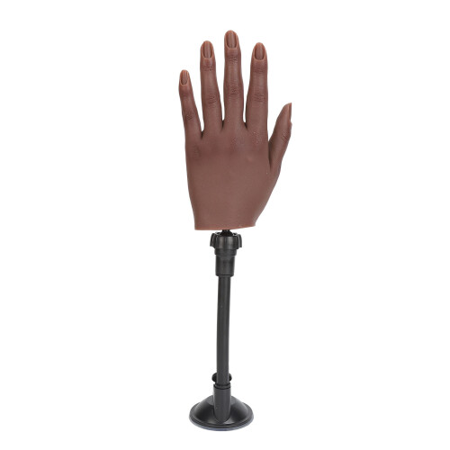 (Left Hand) Mano pratica unghie silicone con base ventosa 2