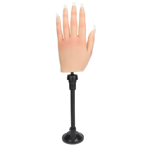 (Left Hand) Mano pratica unghie silicone destra con ventosa 2