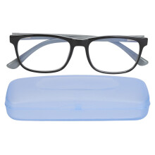 (+150 Inner Gray Outer Black Frame) Lesebrille Blaulichtfilter +1,50 Grau Schwarz Rahmen