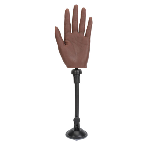 (Left Hand) Mano pratica unghie silicone con base ventosa 1