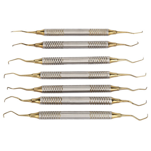 7x Zahnsteinentferner Kit Metall-Kratzer Dental 1