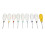 9x Oral-Luxations-Elevatoren Edelstahl Chirurgie 4
