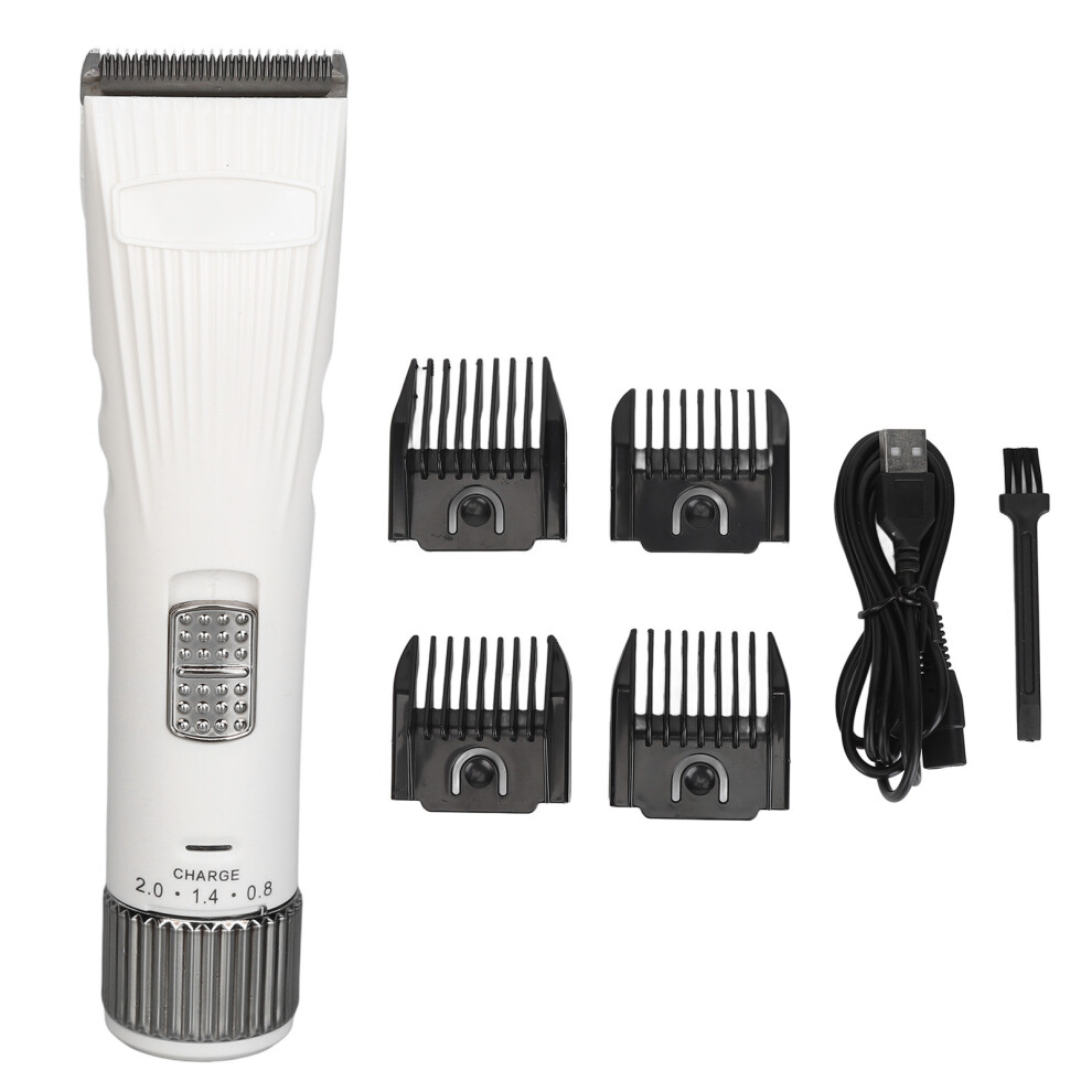 Rechargeable Electric Hair Clipper with 4 Guide Combs