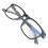 (+100 Inner Gray Outer Black Frame) Lesebrille Blaulichtfilter +1,50 Grau Schwarz Rahmen 3