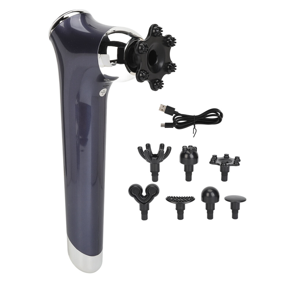 Handheld Muscle Massage Hammer 99 Strength 15 Modes with 7 Heads