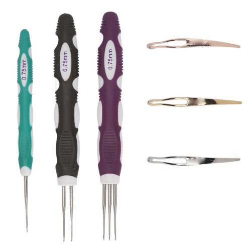 6pcs 0.75mm Dreadlocks Crochet Hook Tool for Weaving