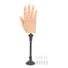 (Right Hand) Nageltrainingshand siliconen met zuignaphouder rechts