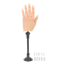 (Left Hand) Nageltrainingshand siliconen met zuignaphouder rechts