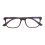 (+100 Inner Transparent Red Outer Black Frame) Lesebrille Blaulichtfilter +1,50 Grau Schwarz Rahmen 2