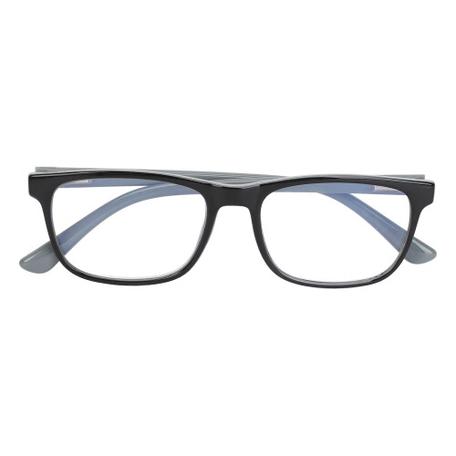 (+150 Inner Gray Outer Black Frame) Lesebrille Blaulichtfilter +1,50 Grau Schwarz Rahmen 1