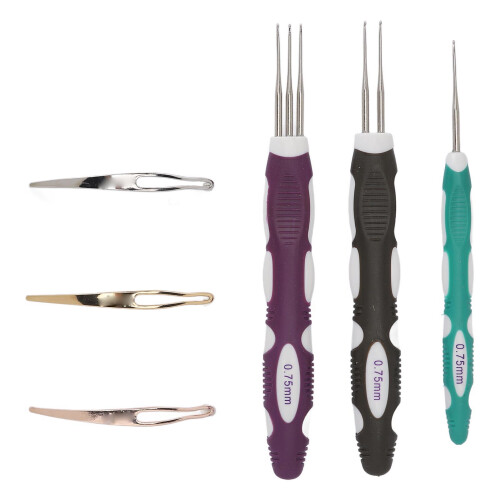 6pcs 0.75mm Dreadlocks Crochet Hook Tool for Weaving 1