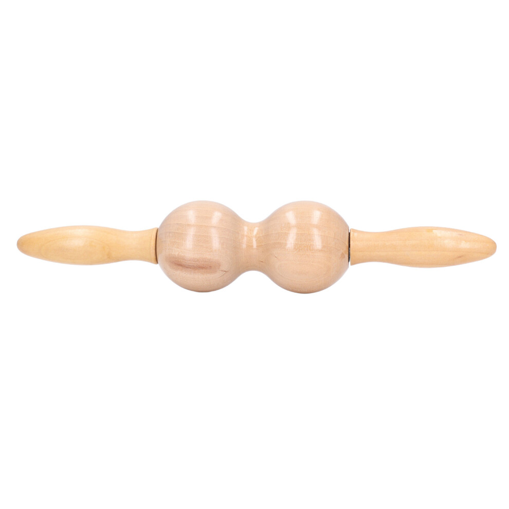 Wooden Meridian Massager Roll Stick Back Waist Neck Shoulder Hammer