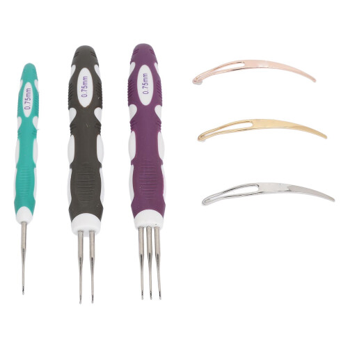 6pcs 0.75mm Dreadlocks Crochet Hook Tool for Weaving 2