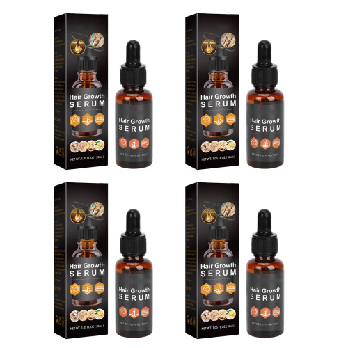 4x 30ml haargroei serum repareert beschadigd haar