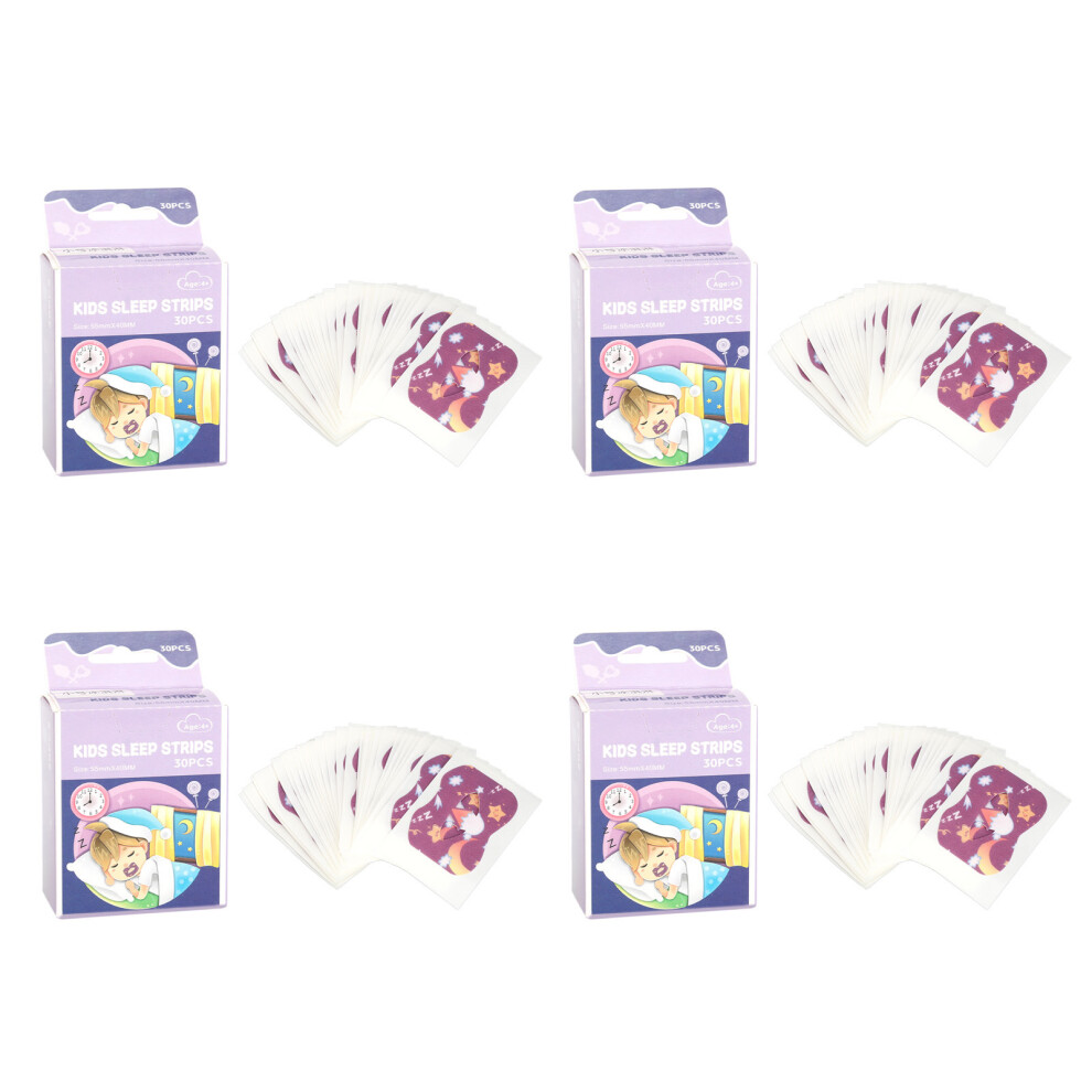 120 Counts Sleep Mouth Strip Nose Breathing Elastic Snoring Tape