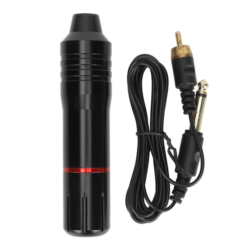 Black/Red ( Red) Rotary Tattoo Pen Rca Liner Shader Clip Cord Needles