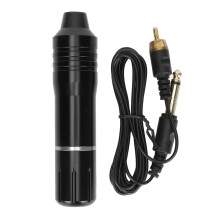(Black Silver) Rotary Tattoo Pen RCA Liner Shader Clip Cord Needles Zwart Rood