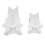 2pcs 3D Christmas Tree Candle Mold DIY Silicone Decor Soap 2